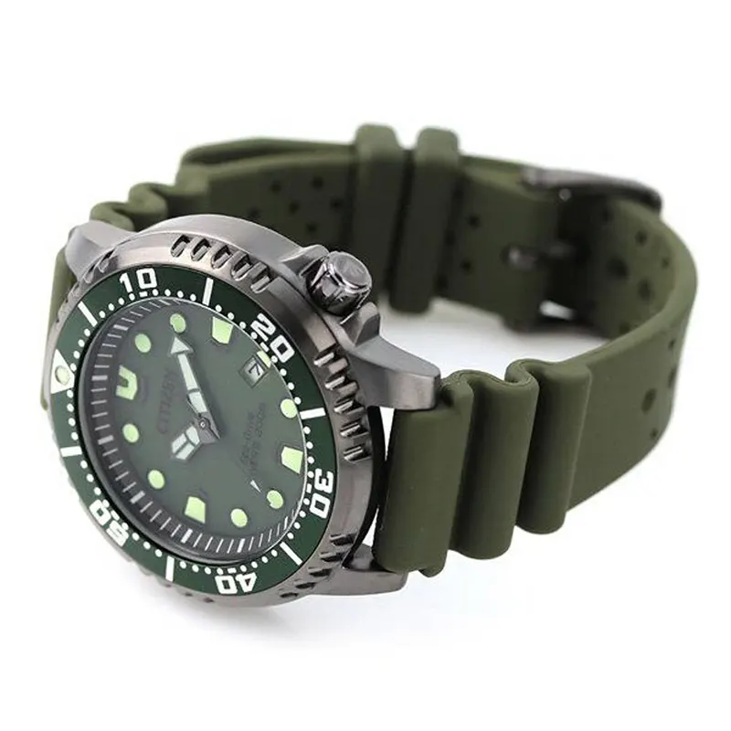 Citizen Promaster Marine Eco-Drive Green Men's Watch- BN0157-11X